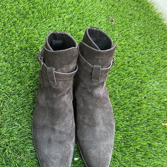 Saint Laurent Paris WYATT 30 OTTERPROOF JODHPUR BOOTS EBANO 40.5 main image 4